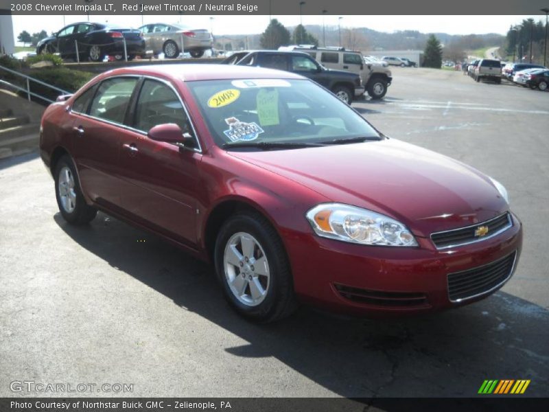 Red Jewel Tintcoat / Neutral Beige 2008 Chevrolet Impala LT