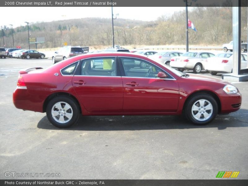 Red Jewel Tintcoat / Neutral Beige 2008 Chevrolet Impala LT