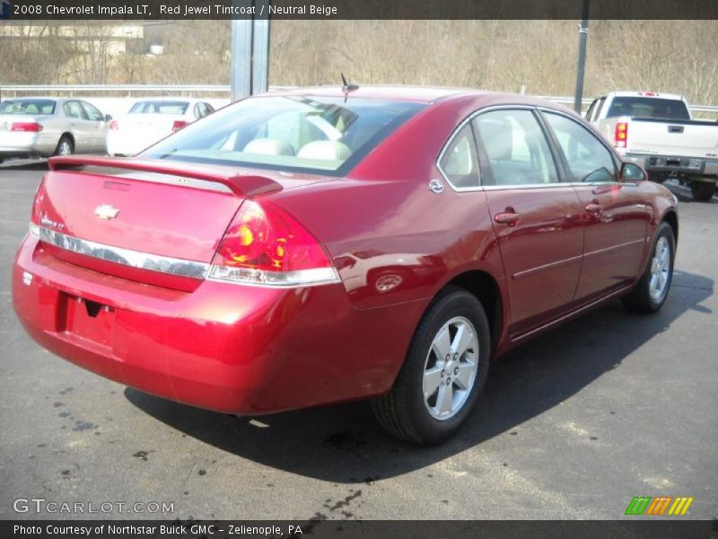 Red Jewel Tintcoat / Neutral Beige 2008 Chevrolet Impala LT