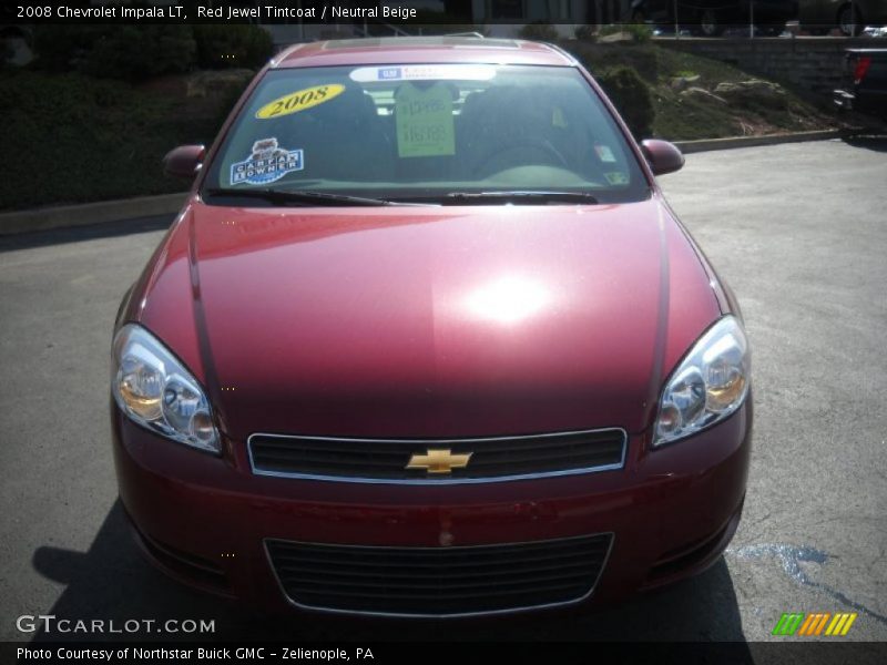 Red Jewel Tintcoat / Neutral Beige 2008 Chevrolet Impala LT