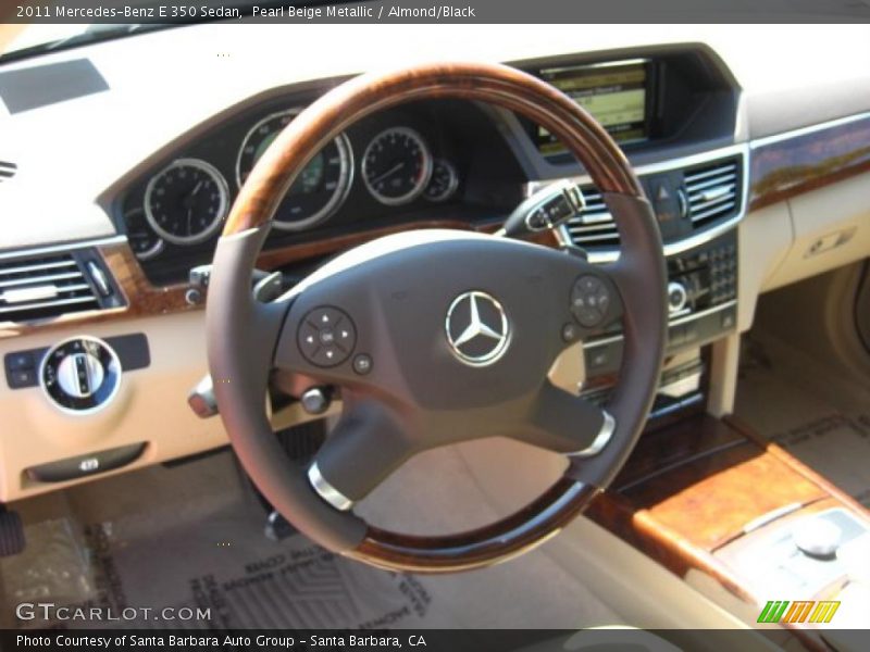 Pearl Beige Metallic / Almond/Black 2011 Mercedes-Benz E 350 Sedan