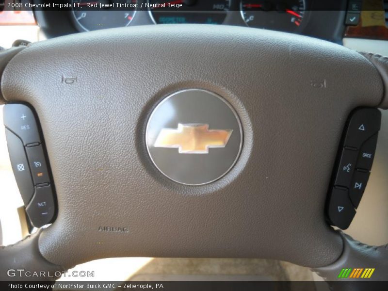Red Jewel Tintcoat / Neutral Beige 2008 Chevrolet Impala LT