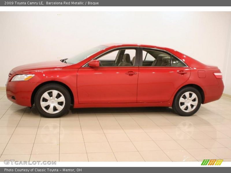 Barcelona Red Metallic / Bisque 2009 Toyota Camry LE