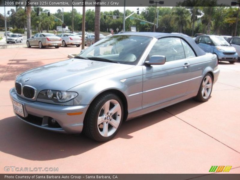 Quartz Blue Metallic / Grey 2006 BMW 3 Series 325i Convertible