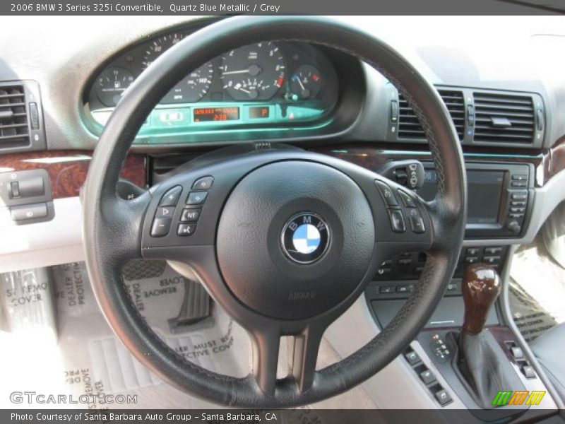 Quartz Blue Metallic / Grey 2006 BMW 3 Series 325i Convertible