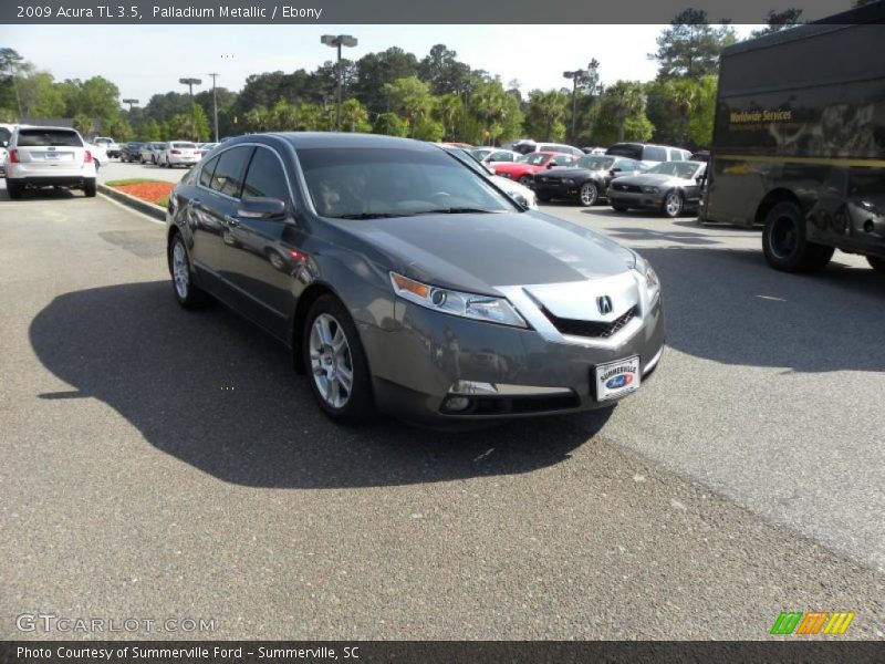 Palladium Metallic / Ebony 2009 Acura TL 3.5