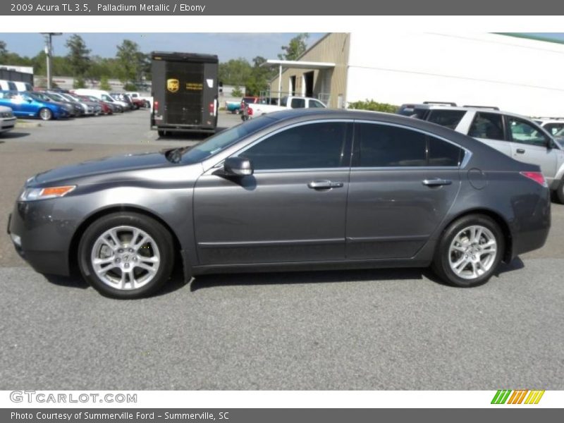 Palladium Metallic / Ebony 2009 Acura TL 3.5