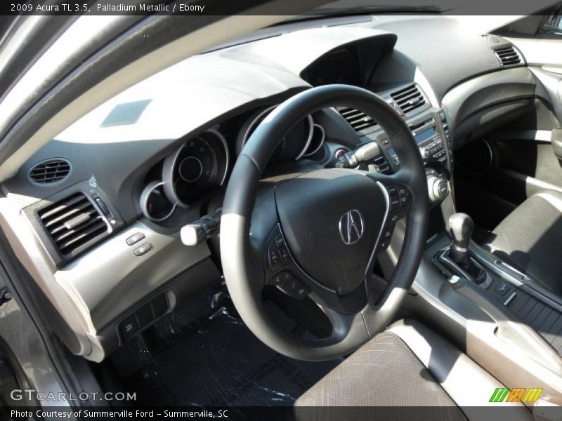 Palladium Metallic / Ebony 2009 Acura TL 3.5