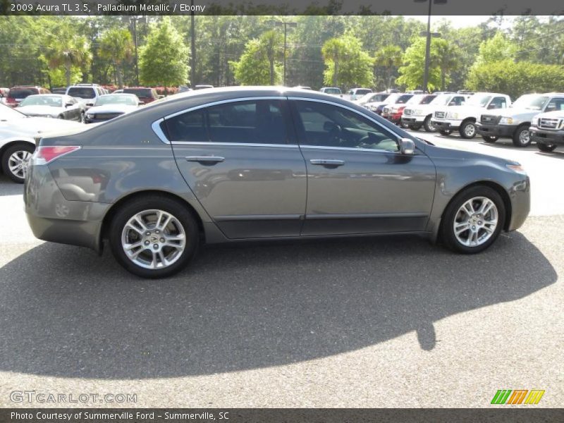 Palladium Metallic / Ebony 2009 Acura TL 3.5