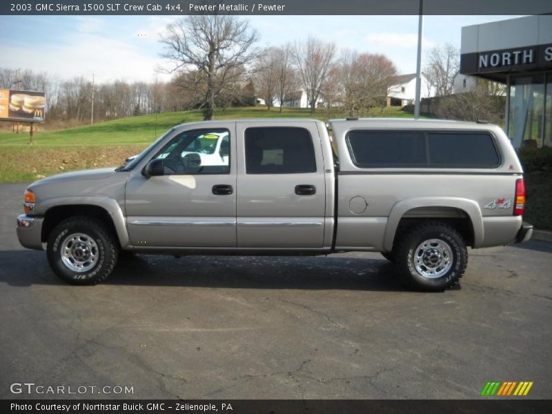 Pewter Metallic / Pewter 2003 GMC Sierra 1500 SLT Crew Cab 4x4