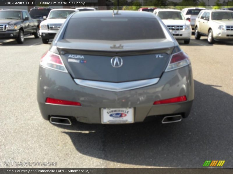 Palladium Metallic / Ebony 2009 Acura TL 3.5