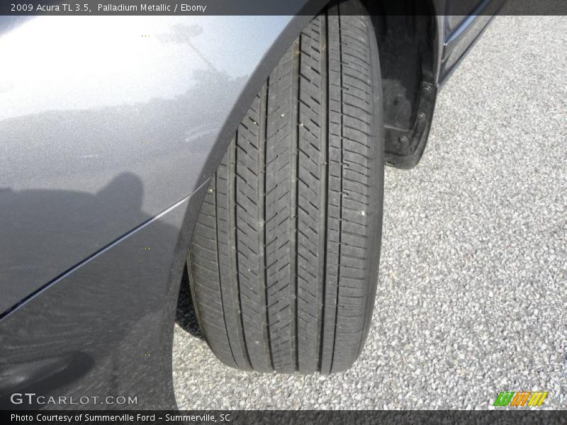 Palladium Metallic / Ebony 2009 Acura TL 3.5