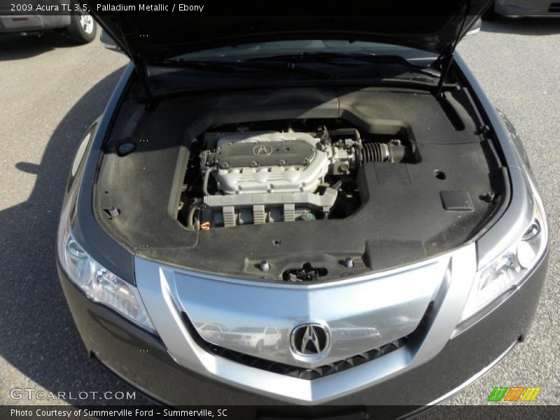 Palladium Metallic / Ebony 2009 Acura TL 3.5