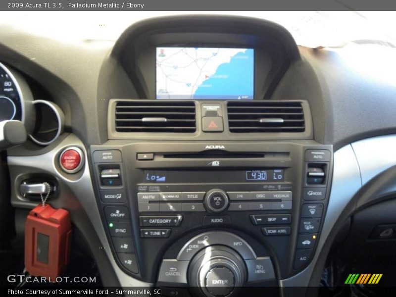 Palladium Metallic / Ebony 2009 Acura TL 3.5
