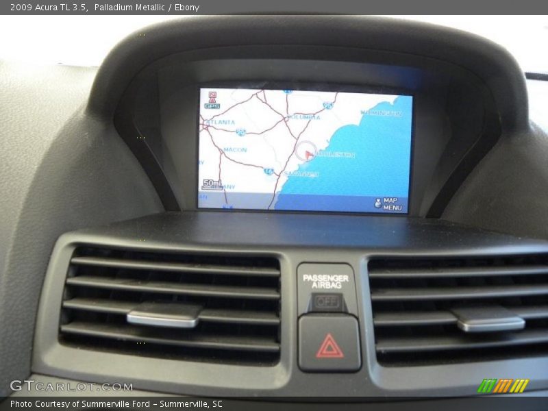 Palladium Metallic / Ebony 2009 Acura TL 3.5