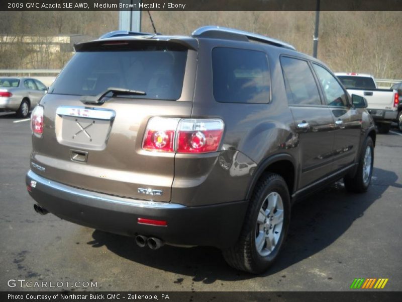 Medium Brown Metallic / Ebony 2009 GMC Acadia SLE AWD