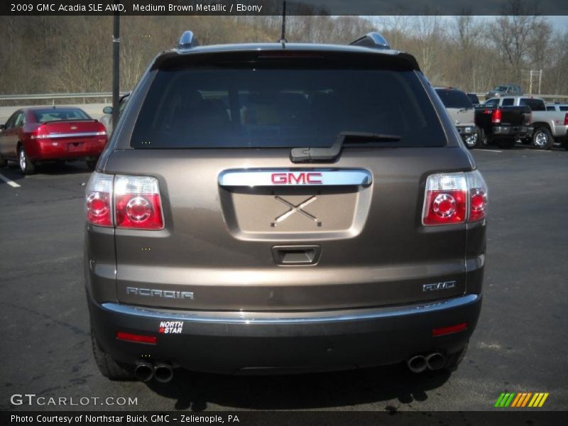 Medium Brown Metallic / Ebony 2009 GMC Acadia SLE AWD