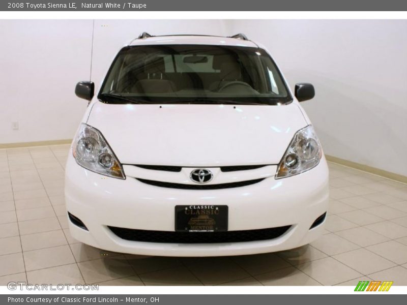 Natural White / Taupe 2008 Toyota Sienna LE