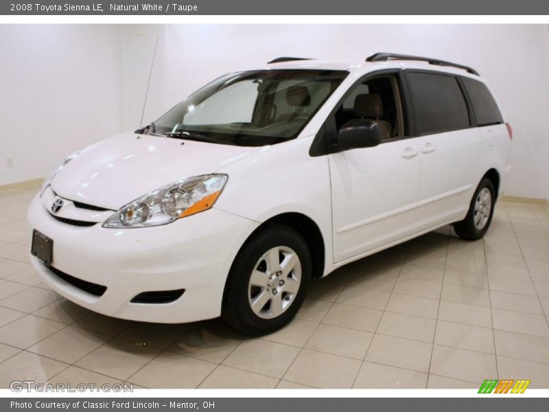 Natural White / Taupe 2008 Toyota Sienna LE