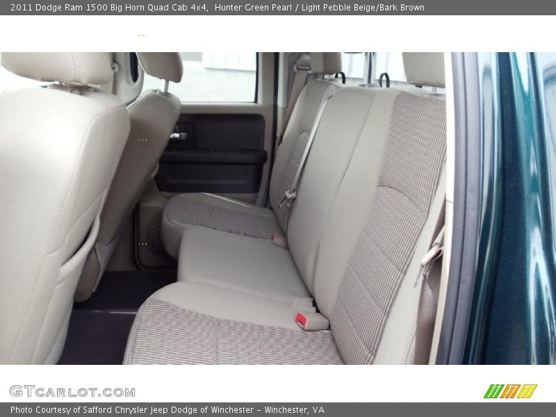 Hunter Green Pearl / Light Pebble Beige/Bark Brown 2011 Dodge Ram 1500 Big Horn Quad Cab 4x4