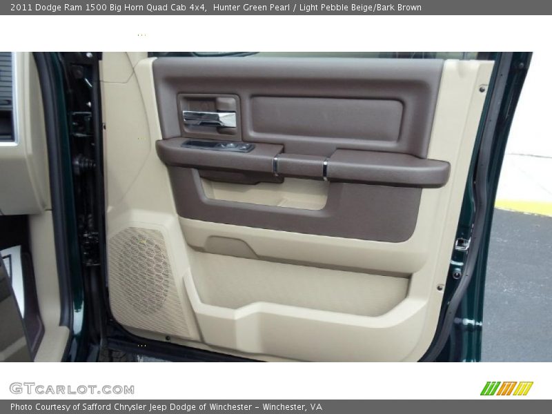 Hunter Green Pearl / Light Pebble Beige/Bark Brown 2011 Dodge Ram 1500 Big Horn Quad Cab 4x4