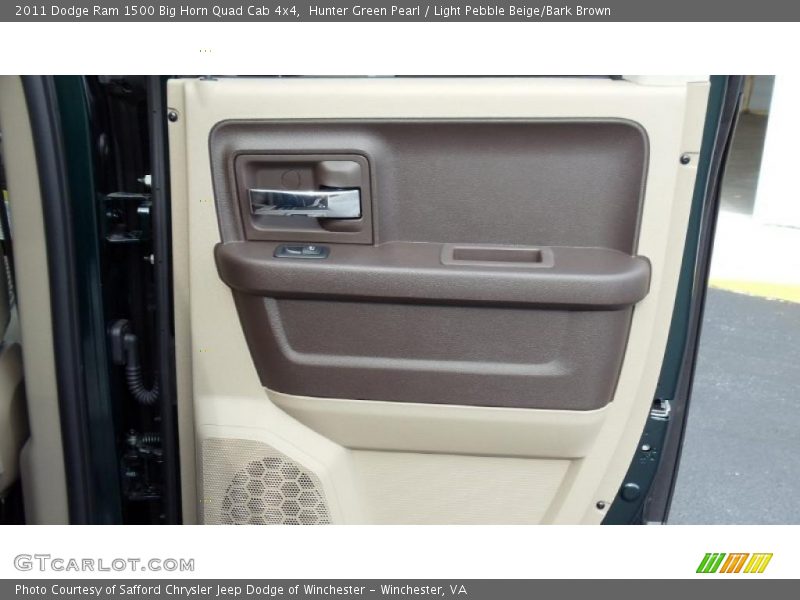 Hunter Green Pearl / Light Pebble Beige/Bark Brown 2011 Dodge Ram 1500 Big Horn Quad Cab 4x4