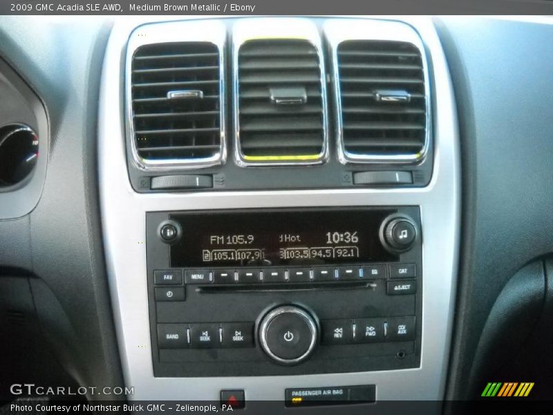 Controls of 2009 Acadia SLE AWD