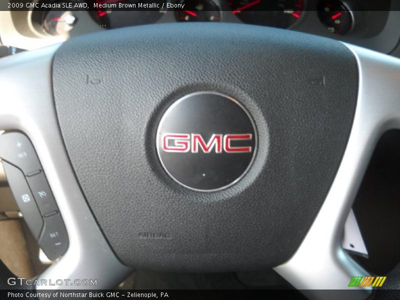 Medium Brown Metallic / Ebony 2009 GMC Acadia SLE AWD