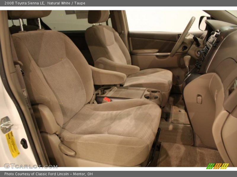Natural White / Taupe 2008 Toyota Sienna LE