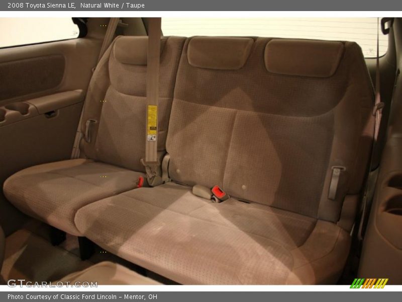 Natural White / Taupe 2008 Toyota Sienna LE