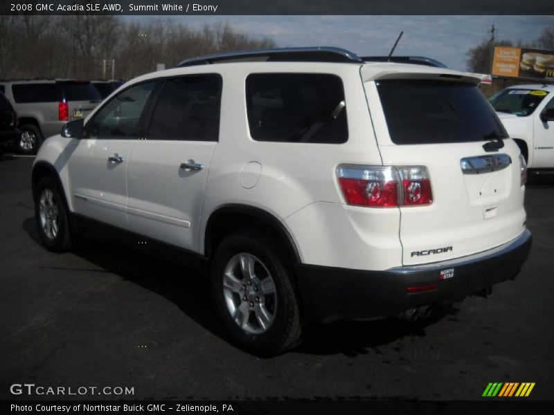 Summit White / Ebony 2008 GMC Acadia SLE AWD