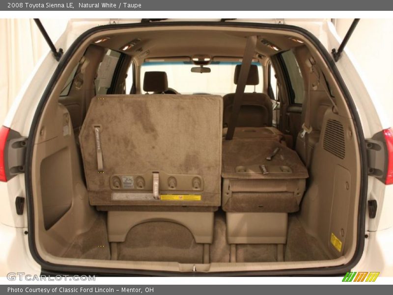 Natural White / Taupe 2008 Toyota Sienna LE