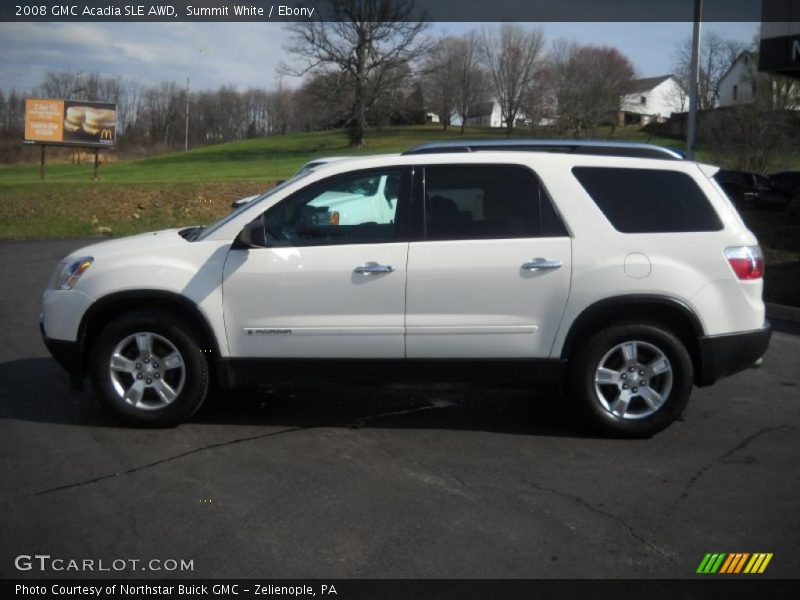 Summit White / Ebony 2008 GMC Acadia SLE AWD
