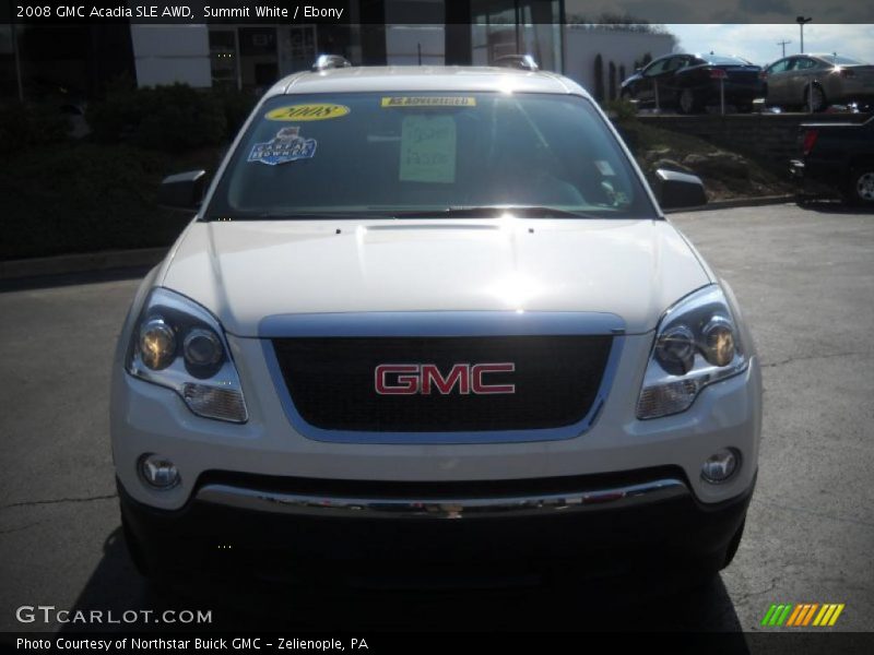 Summit White / Ebony 2008 GMC Acadia SLE AWD