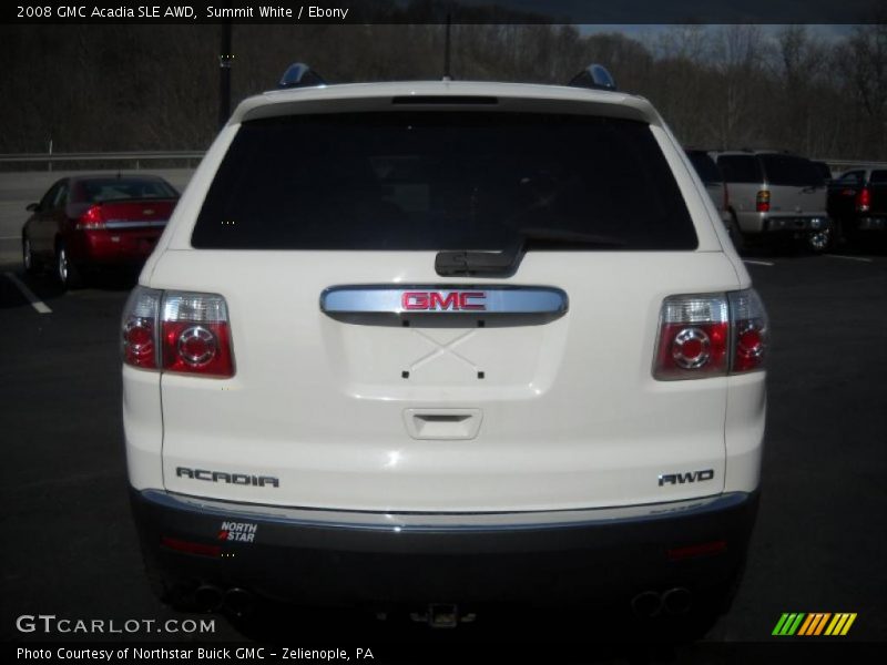Summit White / Ebony 2008 GMC Acadia SLE AWD