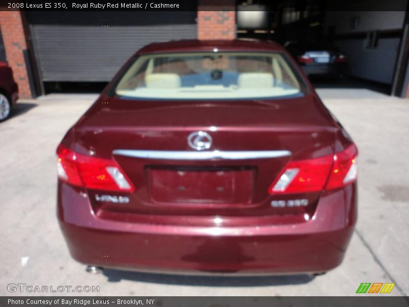 Royal Ruby Red Metallic / Cashmere 2008 Lexus ES 350