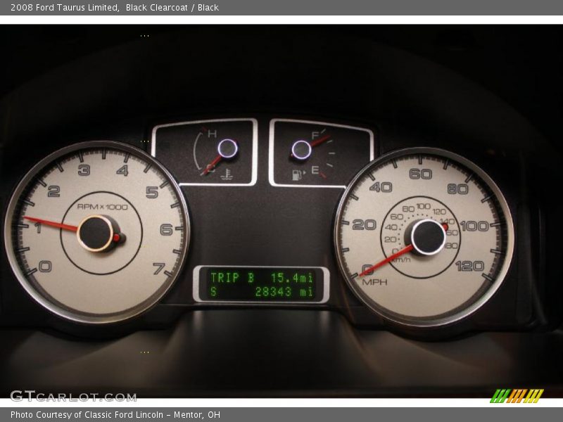 Black Clearcoat / Black 2008 Ford Taurus Limited