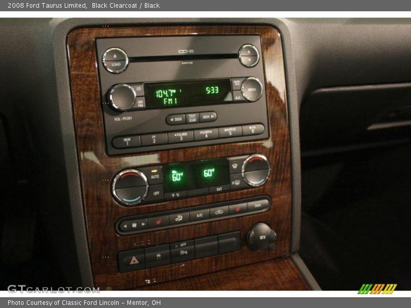 Black Clearcoat / Black 2008 Ford Taurus Limited
