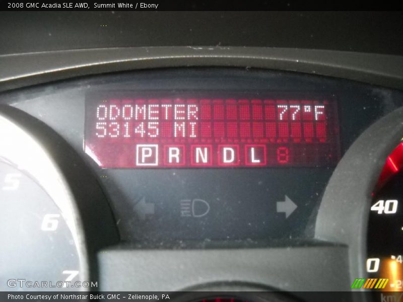 Summit White / Ebony 2008 GMC Acadia SLE AWD