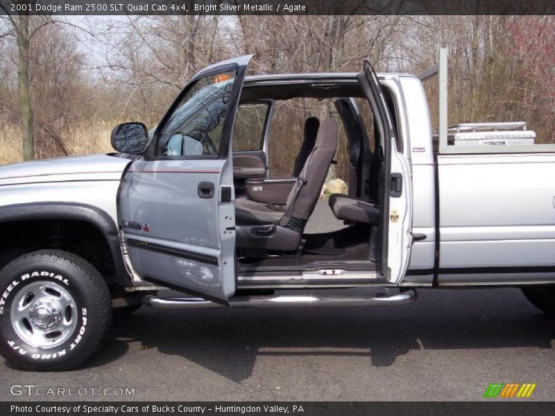 Bright Silver Metallic / Agate 2001 Dodge Ram 2500 SLT Quad Cab 4x4