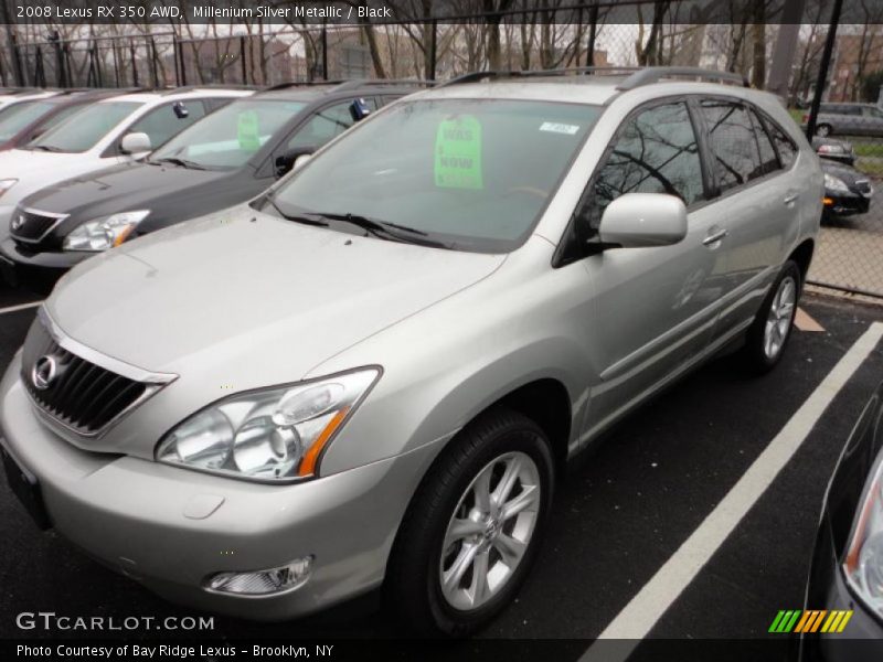 Millenium Silver Metallic / Black 2008 Lexus RX 350 AWD