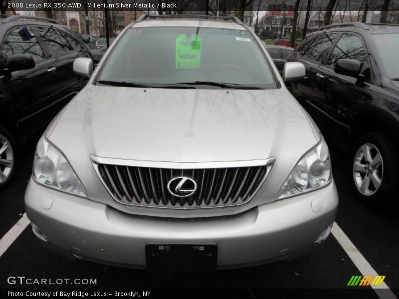 Millenium Silver Metallic / Black 2008 Lexus RX 350 AWD