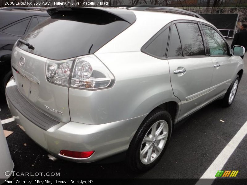 Millenium Silver Metallic / Black 2008 Lexus RX 350 AWD