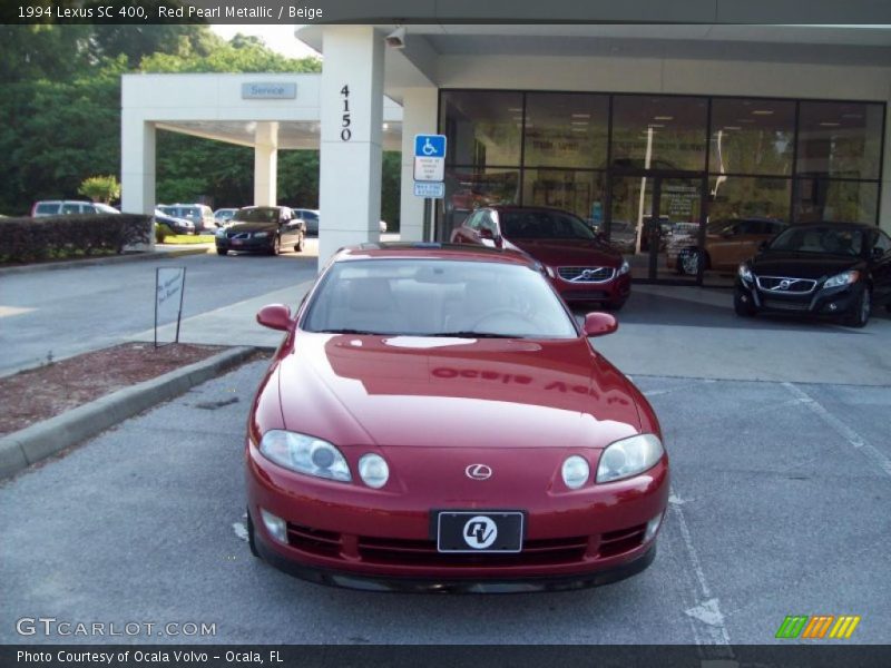 Red Pearl Metallic / Beige 1994 Lexus SC 400