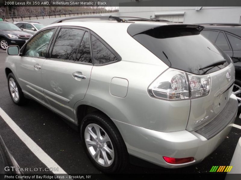 Millenium Silver Metallic / Black 2008 Lexus RX 350 AWD