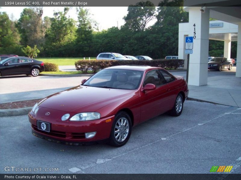 Red Pearl Metallic / Beige 1994 Lexus SC 400