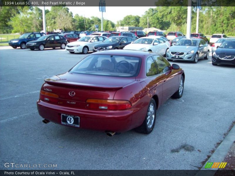 Red Pearl Metallic / Beige 1994 Lexus SC 400