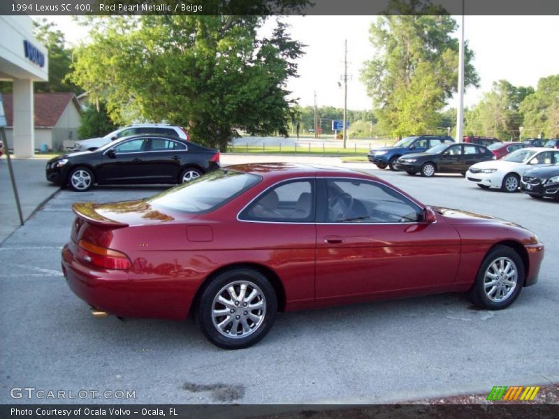 Red Pearl Metallic / Beige 1994 Lexus SC 400