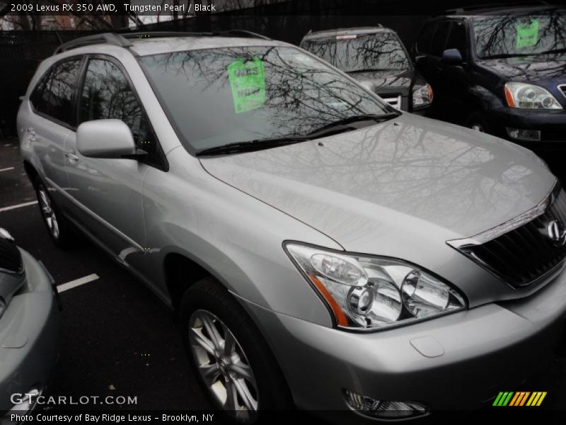 Tungsten Pearl / Black 2009 Lexus RX 350 AWD