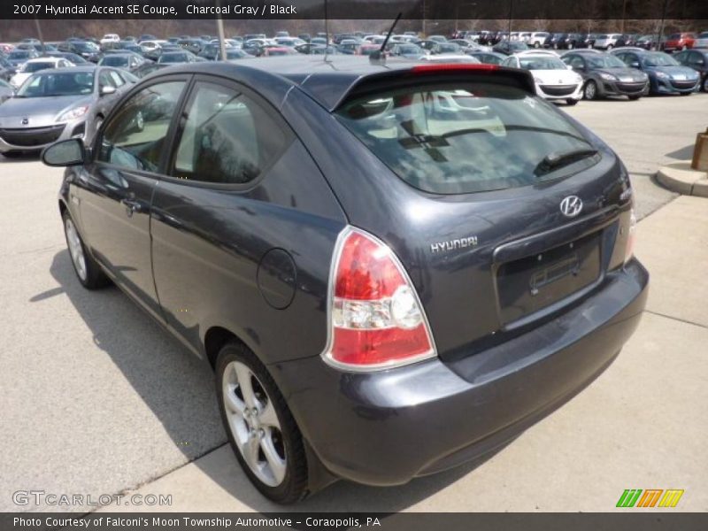 Charcoal Gray / Black 2007 Hyundai Accent SE Coupe